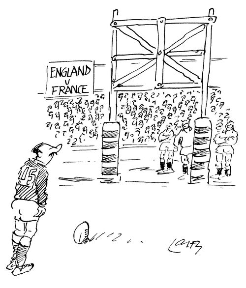 Rugby - Barring the goal