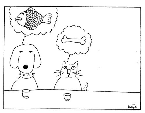 Dogs and cats thinking
