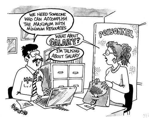 Negotiating a salary.