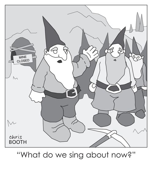 'What do we sing about now?'