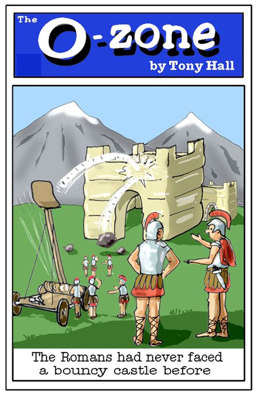 The Romans had never faced a bouncy castle before.