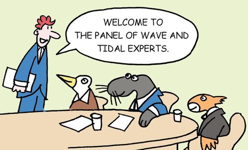 "Welcome to the panel of wave and tidal experts."