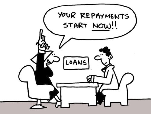 "Your repayments start now!"