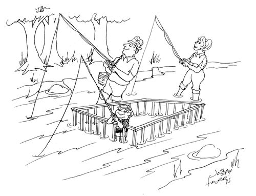Family fishing.