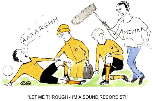 "Let me through - I'm a Sound Recordist!"