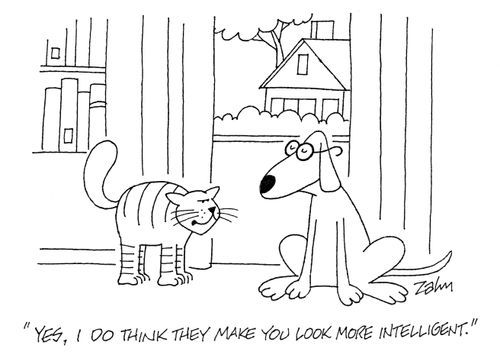 'Yes, I do think they make you look more intelligent.'