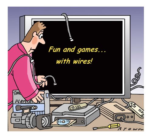 Fun and games with wires.