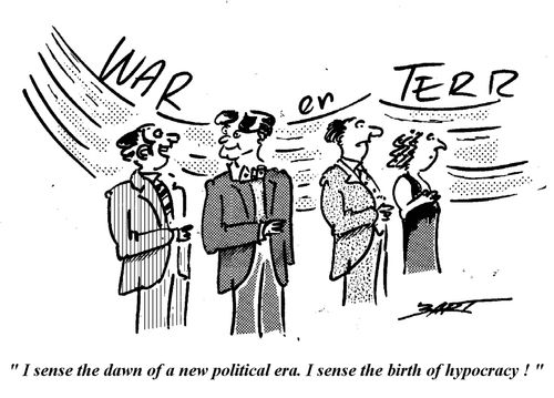 "I sense the dawn of a new political era. I sense the birth of hypocracy!"