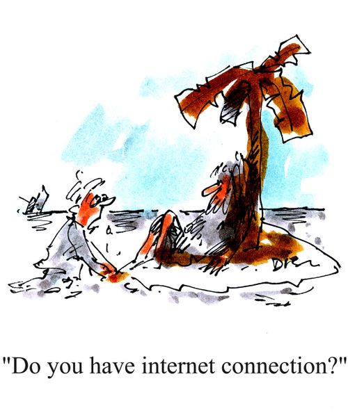 'Do you have internet connection?'