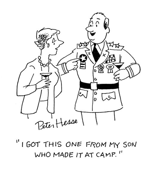 'I got this one from my son who made it at camp.'