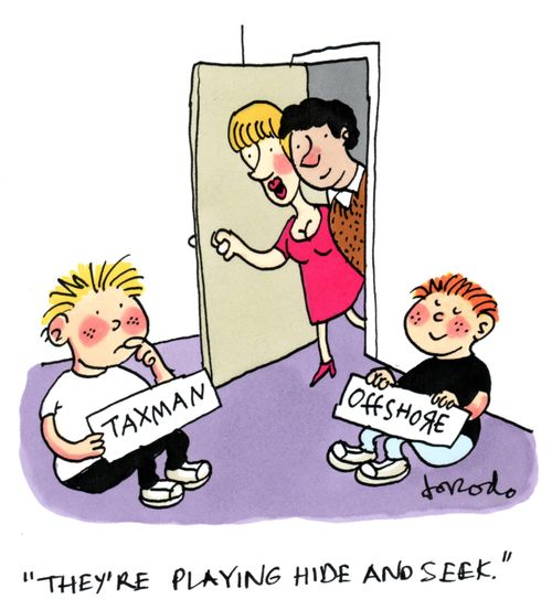 'They're playing hide and seek.'