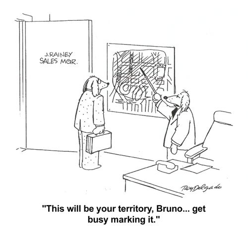 'This will be your territory, Bruno...get busy marking it.'