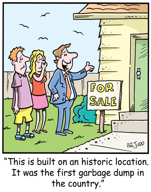 'This is built on an historic location. It was the first garbage dump in the country.'
