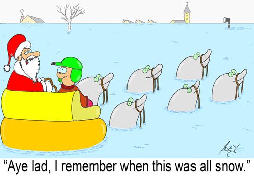 'Aye lad, I remember when this was all snow.'
