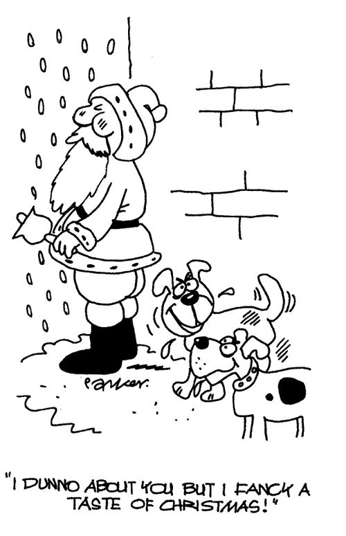 'I dunno about you but I fancy a taste of Christmas!'