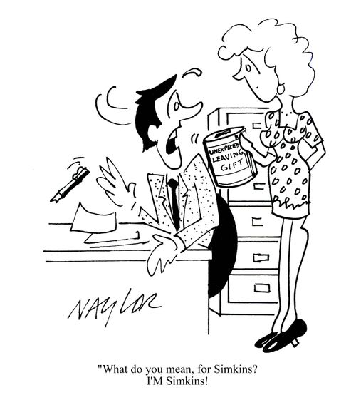'What do you mean, for Simkins? I'M Simkins!'