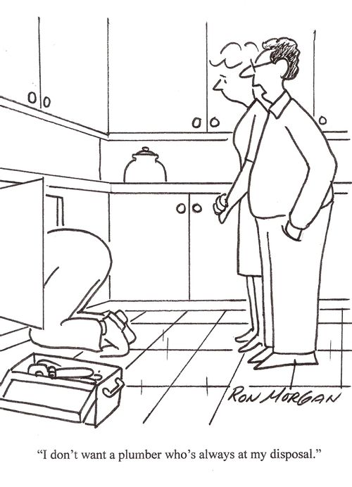 "I don't want a plubmer who's always at my disposal."