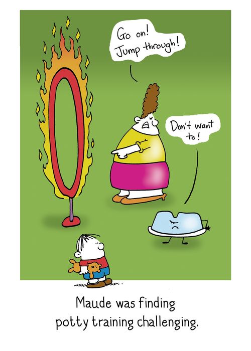 Maud was finding potty training challenging.