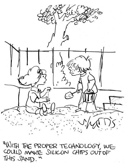 'With the proper technology, we could make silicon chips out of this stuff.'