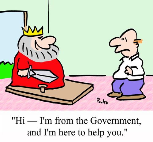 'Hi - I'm from the Government, and I'm here to help you.'
