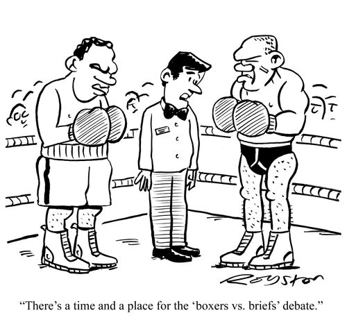 There's a time and a place for the 'boxers vs. briefs' debate.'