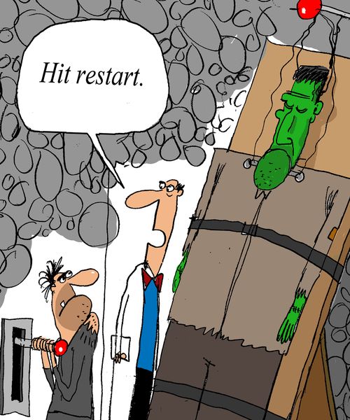 'Hit restart.'