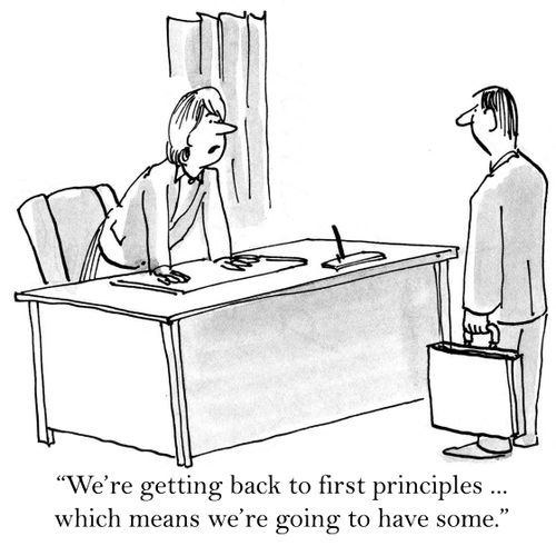 'We're getting back to first principles...which means we're going to have some.'