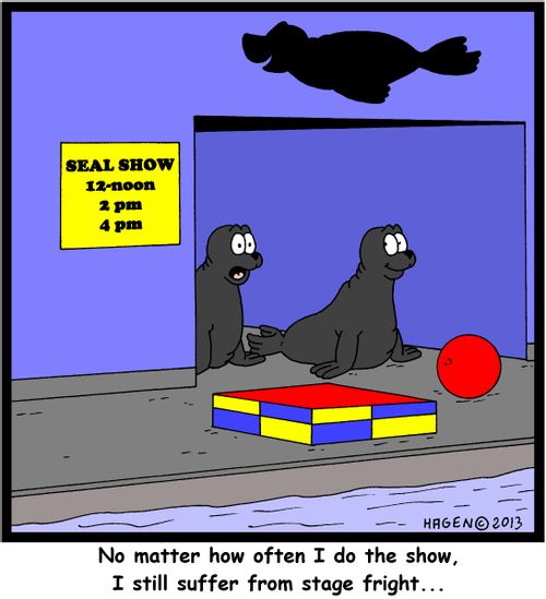 'No matter how often I do the show, I still suffer from stage fright...'