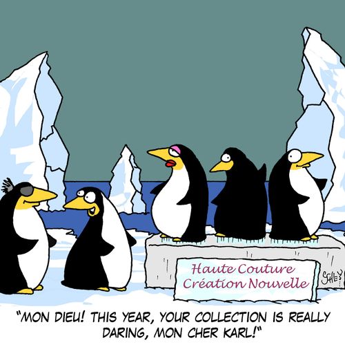 'Mon Dieu! This year, your collection is really daring, mon cher Karl!'