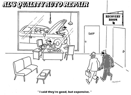 'I said they're good, but expensive.'