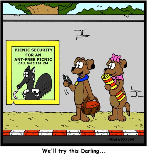 'We'll try this Darling...' (Picnic Security)