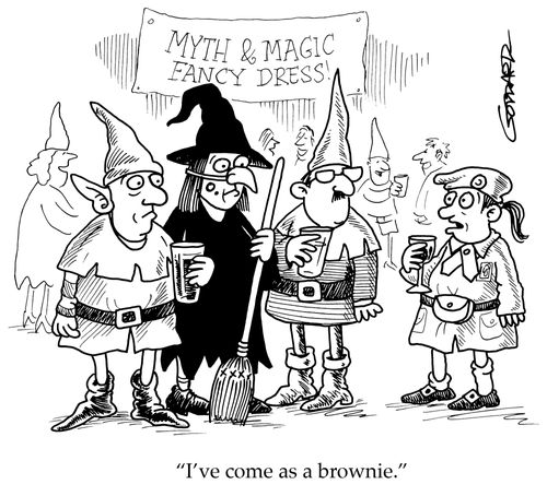 'I've come as a brownie.'