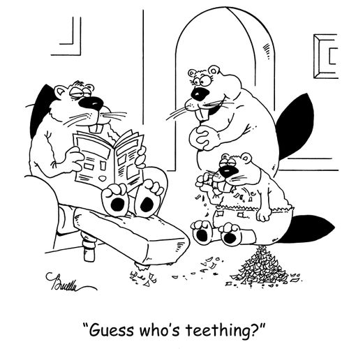 'Guess who's teething?'