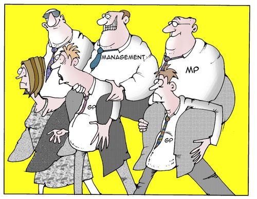 GP's weighed down by management and politicians.