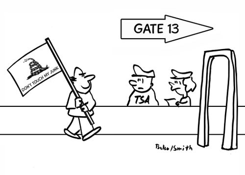 GATE 13, DON'T TOUCH MY JUNK!