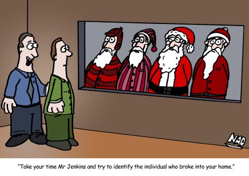 'Take your time Mr Jenkins and try and identify the individual who broke into your home.' 