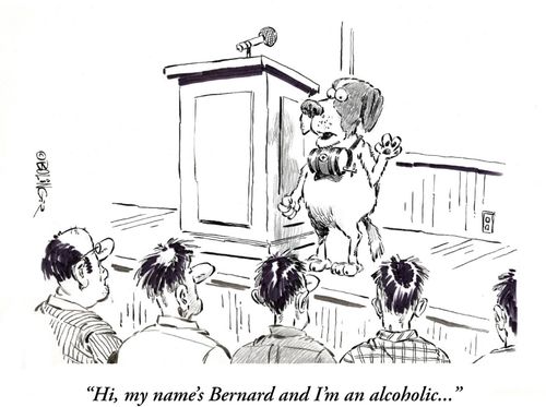 'Hi, my name's Bernard and I'm an alcoholic...'