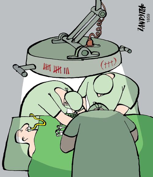 Surgeons keeping score of successes and fatalities.