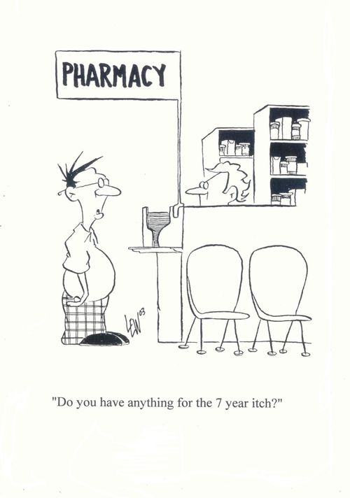 'Do you have anything for the 7 year itch?'