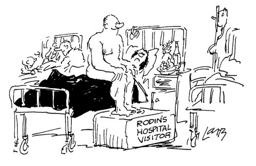 Rodin's Hospital Visitor