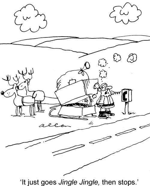'It just goes JINGLE JINGLE, then stops.'