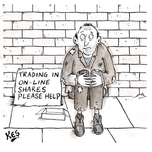 Trading in on-line shares, please help.