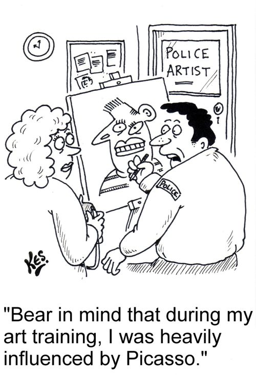 'Bear in mind that during my art training, I was heavily influenced by Picasso.'