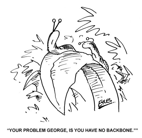 'Your problem George, is you have no backbone.'