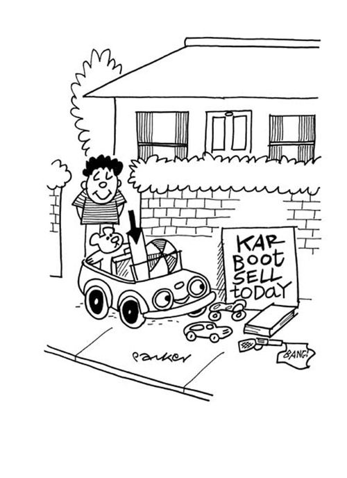 Kar Boot Sale (child's toys).