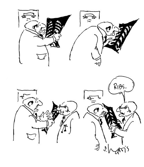 Examining x-ray: 'Ribs'.