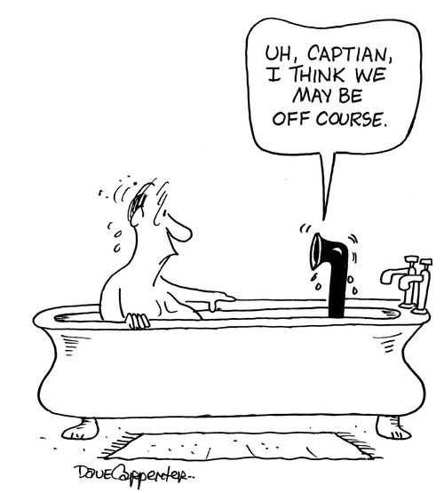 'Uh, Captain, I think we may be off course.'
