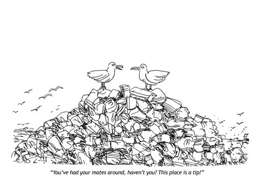 'You've had mates around - this place is a tip!'