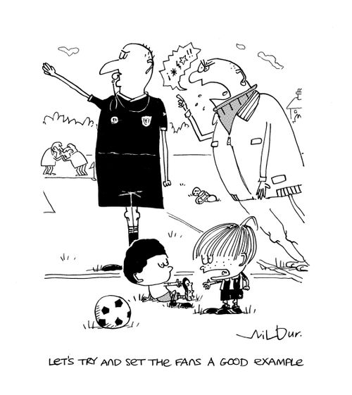 'Let's try and set the fans a good example.'