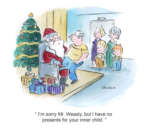 'I'm sorry Mr. Weasly, but I have no presents for your inner child.'